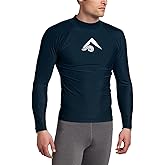 Kanu Surf Platinum Rashguard UPF 50+ Sun Protection Long Sleeve Swim Shirts for Men-Premium Rash Guard for Men
