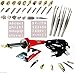 40PCS Wood Burning Pen Set Wood Burning Soldering Chiseled Tips Hot Blade Tweezer