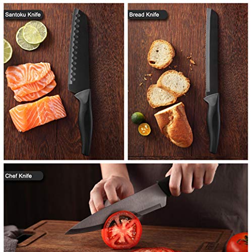 Wanbasion-6-Pieces-Matte-Black-Titanium-Plated-Knife-Set-Stainless-Steel-Forged-Kitchen-Knife-Set-Sharp-Professional-Knife-Set-with-Sheath-Scratch-Resistant-And-Rust-Proof-For-Chef-Cooking-Cutting