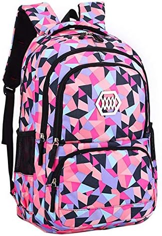 Girl Flower Printed Waterproof Rucksack Backpack School Bag Bookbag