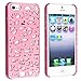eForCity Snap-on Case Compatible with Apple iPhone 5, Pink Bird Nest Rear