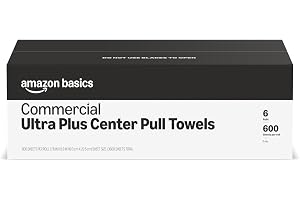 Amazon Basics 2-Ply White Centerpull Paper Towels | Bulk for Business | Compatible with Universal Dispensers | FSC Certified