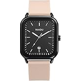 Avaner Silicone Strap Square Watches: Analog Quartz Soft Band Elegant Wrist Watches for Men and Women