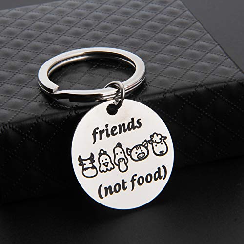 MAOFAED Vegen Gift Vegetarian Gift Animal Lover Gift Animal Rescue Gift (Friends not Food)