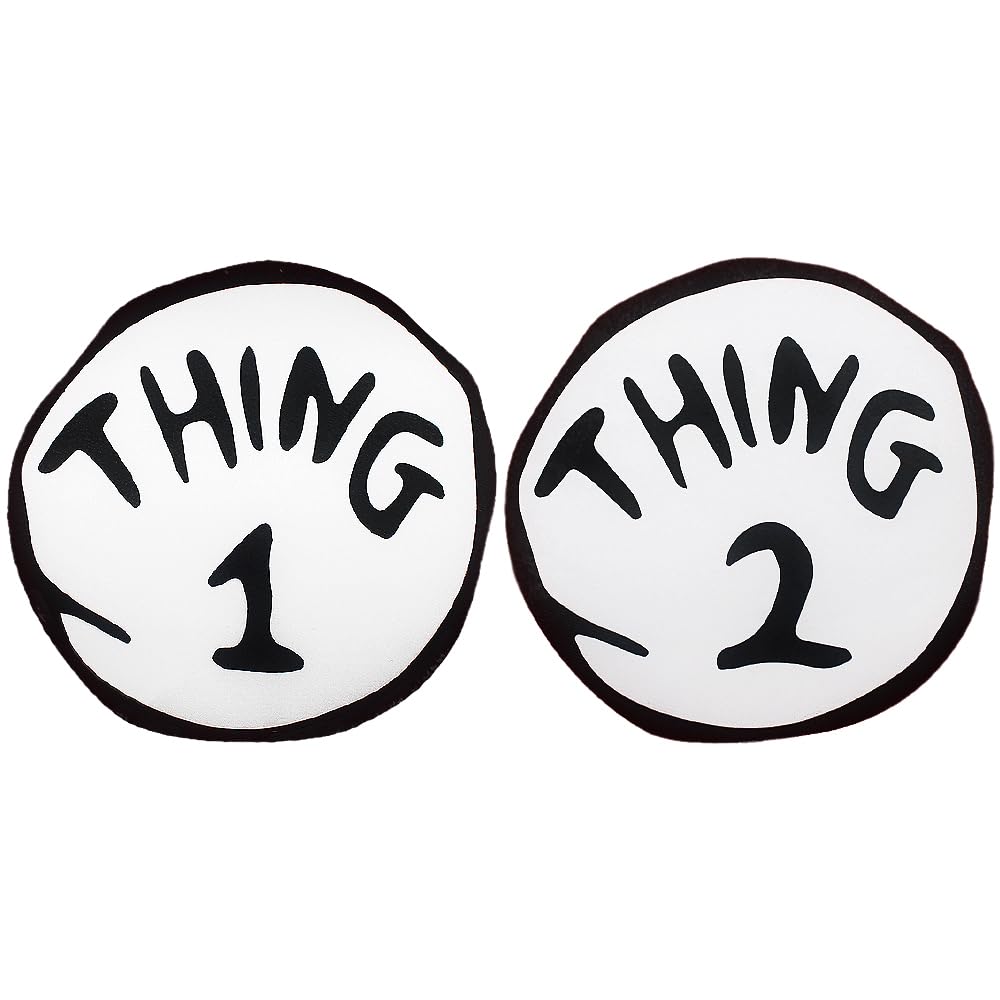Photo 1 of Thing 1 2 Large 2 Pieces Iron On Patch Halloween Costume Accessories Standard