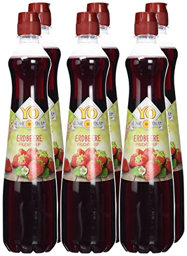 YO Sirup Erdbeere (6 x 700 ml) – 1x Flasche ergibt bis zu 5 Liter Fertiggetränk – ohne Süßungsmittel, Farb… – Bild 7