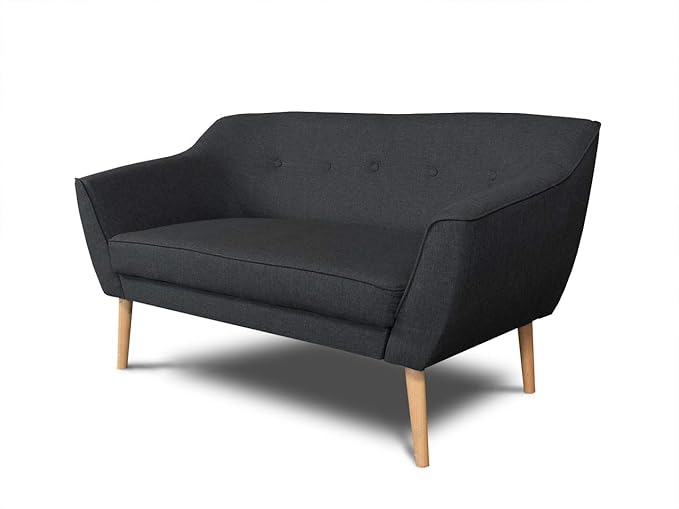 Sofa Scandi 2-Sitzer, Kollektion Scandinavian Design, Holzfüße, Couch 2-er, Couchgarnitur, Sofagarnitur, Polstersofa - Wohnzi