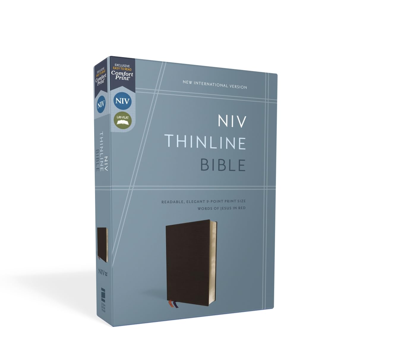 NIV, Thinline Bible, Bonded Leather, Black, Red Letter, Comfort Print NIV, Thinline Bible, Bonded Leather, Black, Red Letter, Comfort Print Bonded Leather