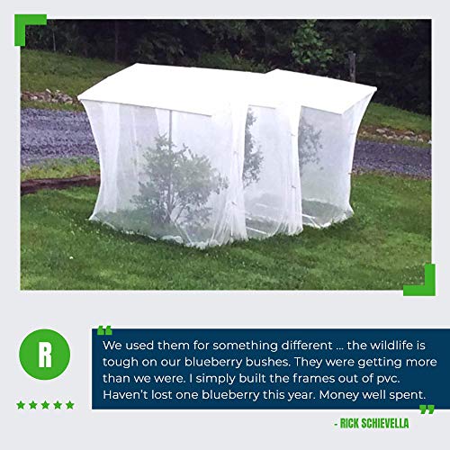 MEKKAPRO XL Mosquito Bug Screen Netting, 10ft x 20ft, Garden Netting