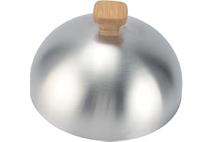 Ioensy Burger Griddle Accessory Dome Basting Steaming Cover Lid Home Outer Dia 5.5inch for Barbecue Cooking Family Gathering 