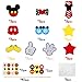 MALLMALL6 30Pcs Mickey Centerpiece Sticks Birthday Party Table Topper Decorations Baby Shower Mickey Party Supplies Room Decor Party Favors Costumes Pretend Play Photo Booth Props for Kids