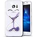 Galaxy S8 Plus Case, Bling Glitter Liquid Case,PHEZEN Novelty Heart Hourglass Shape Flowing Liquid Floating Glitter Sparkle Sand Clear TPU Case Cover for Samsung Galaxy S8 Plus (Purple)