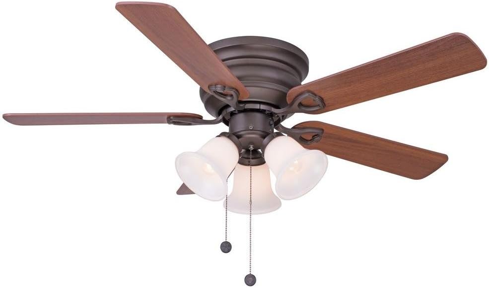 Hampton Bay Clarkston 44 In Oiled Rubbed Bronze Ceiling Fan Ceiling Fans Home Garden Worldenergy Ae