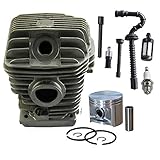 HIPA 42.5mm Cylinder Assembly With Spark Plug Oil Fuel Line Filter Valve Vacuum Tube For STIHL 023 025 MS230 MS250 Chainsaw