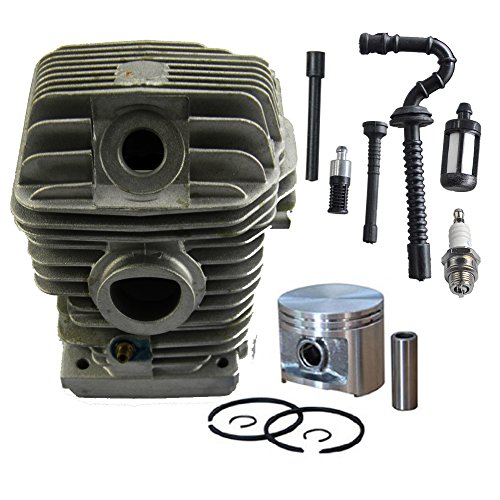 HIPA 42.5mm Cylinder Assembly With Spark Plug Oil Fuel Line Filter Valve Vacuum Tube For STIHL 023 025 MS230 MS250 Chainsaw