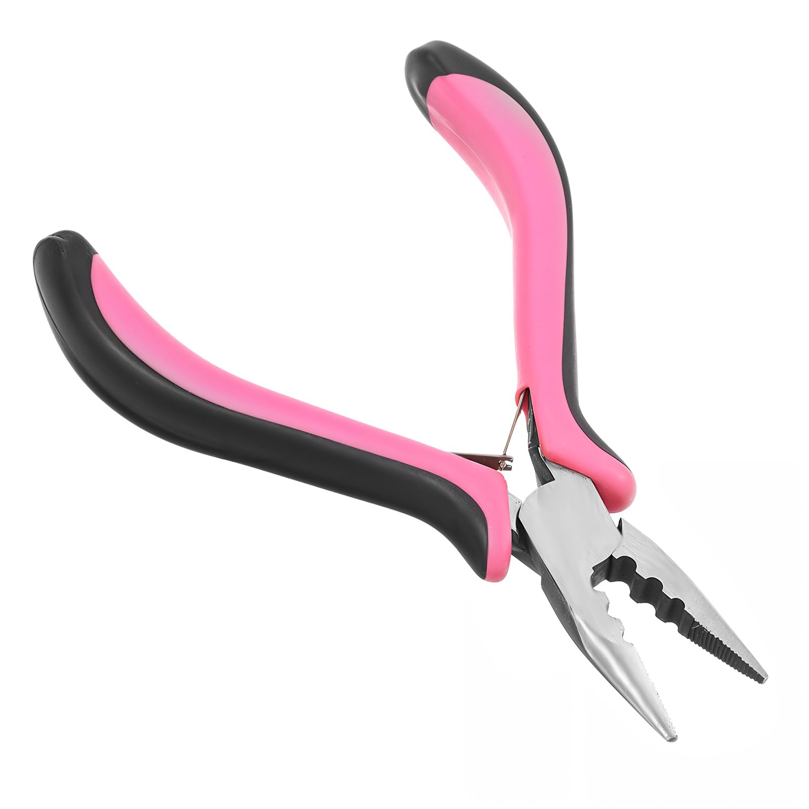 Photo 1 of 3 Holes Hair Extension Pliers Mini Plier for Micro Nano Ring Hair Extensions opener and Removal Tool, Pink