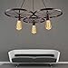 6 Pack Vintage Edison Light Bulbs, 60W E26/E27 Base Dimmable Replacement Light Bulbs for Wall Sconces Lights, Antique Squirrel Cage Lights, Pendant Island Ceiling Chandelier Light Lamps, Amber Warm