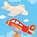 Neworkg 6 Pack Wood Glider Planes, Flying Glider Plane, Unfinished Blank DIY Flying Toy Planes for Birthday Party, Carnival Prizes(7.7 inches)