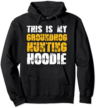 Unisex This Is My Groundhog Hunting Hoodie XL: Black