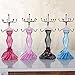 TRENTON New Mannequin Jewelry Stand Earring Necklace Holder Display Stand Evening Dress Lady Figure - Black