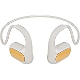 85dB Volume-Limited Kids Headphones, Wireless Bluetooth 5.2 Open-Ear Air Conduction Headphones, Lightweight Stereo Sound with Mic, 10H Playtime, USB Charging, Safe for School, Travel & Outdoor - White