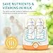 Babebay Baby Bottle Warmer, Deluxe Bottle Sterilizer & Smart Thermostat 4 in 1, Evenly Warm Breast Milk or Formula, Real-time Temperature,LCD Monitor,Fast Heating [2018 Most Genius Gifts]