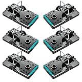 Kat Sense Large Rat Trap Mouse Traps_ Best Humane Instant Kill Rodent Snap Traps That Work, [Reusable_Effective & Sanitary] Safe for Families and Pets (Set of 6)