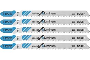 Bosch T127D 5 pc. 4 in. 8 TPI Special for Aluminum T-Shank Jig Saw Blades