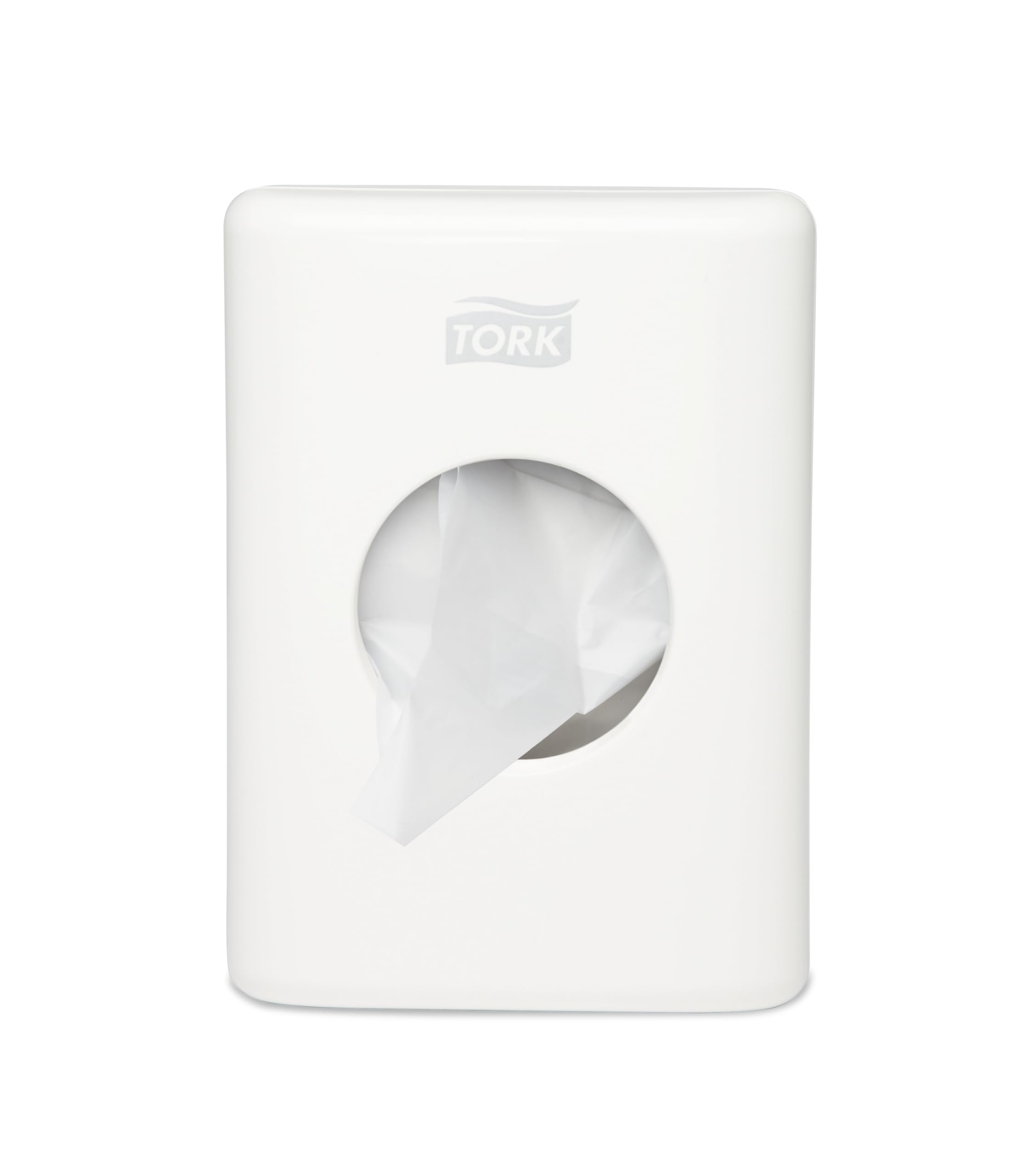 Tork Sanitary Towel Bag Dispenser White B5, Easy Clean, Elevation Range, 566000 (x8)