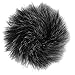 TecUnite 5 Pack Mini-Size Lapel Lavalier Microphone Furry Windscreen Muff (Gray)