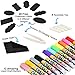 Chalkboard Liquid Chalk Markers, Mirror Markers 12 Pack (Rose Gold,Gold & Silver) with 40 Pcs of Chalkboard Labels, 4 Reversible Tips - Non-Toxic Erase Mirror Markers by KUTRILL (1-Pack)