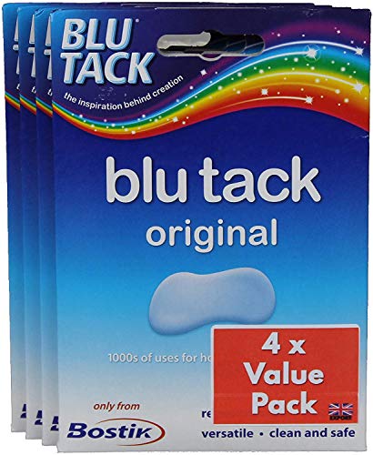 Blu Tack Original Adhesive Putty (4 Pack)