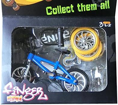 NDJK Finger bike sets include mini-bikes and spare tools Creative Game Gift (blue)