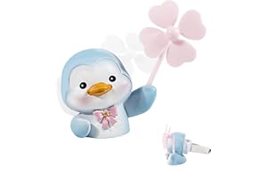 YALUVER COOL BULL Car Air Freshener Diffuser Cute Penguin Car Air Freshener Vent Clip with 2 Fragrant Tablets Automotive Fresh Air Aromatherapy Car Decoration Accessory
