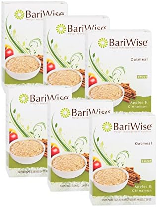 BariWise Low-Carb High Protein Oatmeal / Instant Diet Hot Oatmeals - Peaches & Cream - Low Carb, Low Calorie, Low Fat, Aspartame Free - 6 Box Value Pack (Save 15%)