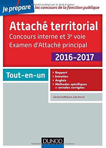 Attaché territorial, 2016-2017