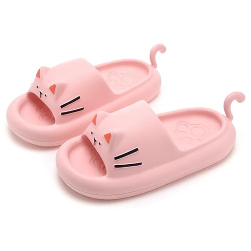 Caramella Bubble Animal Summer Women's Slippers, Cute Cat Open Toe