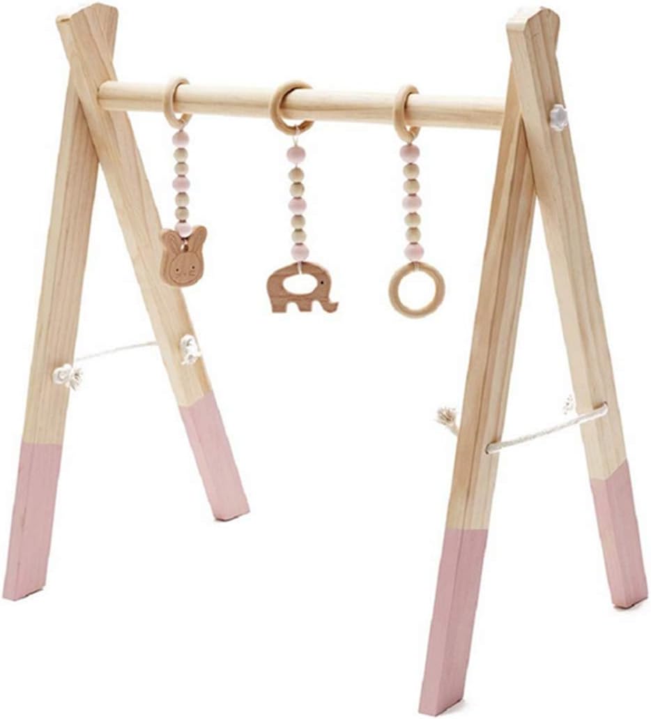 Marbeine Portique Deveil Jouet En Bois Jeux De Gymnastique Societe Gym De Jeu Pour Bebe Rose 3pcs Pendentifs Jeux De Plein Air Et Sports Aires De Jeux Eng Bouldermicrofinance Org