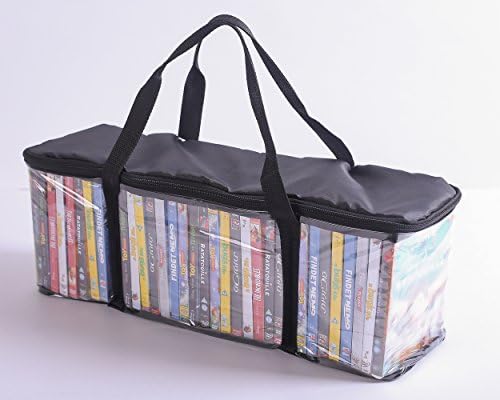 Imperius DVD Storage Collection Bag Clear Black Each holds 40 DVD