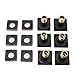 HOMEDEC 2inch Brass Square Massage Shower Body Sprayer Jets, Oil Rubbed Bronze, 6 pack