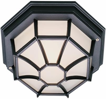 Trans Globe Lighting TG40582 SWI One Flushmount Lantern Outdoor-Post-Lights, 5-Inch, Multicolor