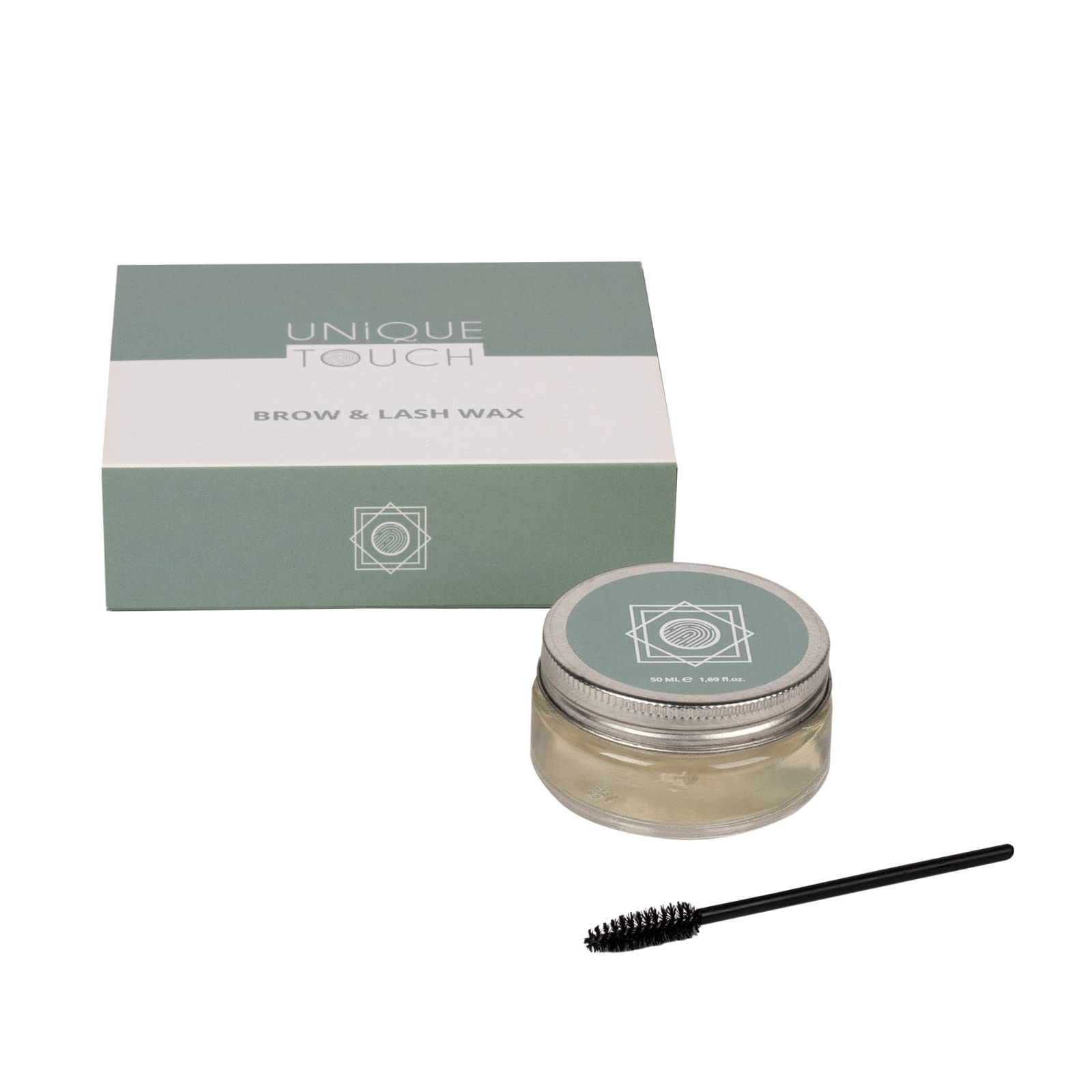 Unique Touch - Brow and LashWax 100 ml with Adjustable Eyebrow Brush - Non Sticky - No Water Needed
