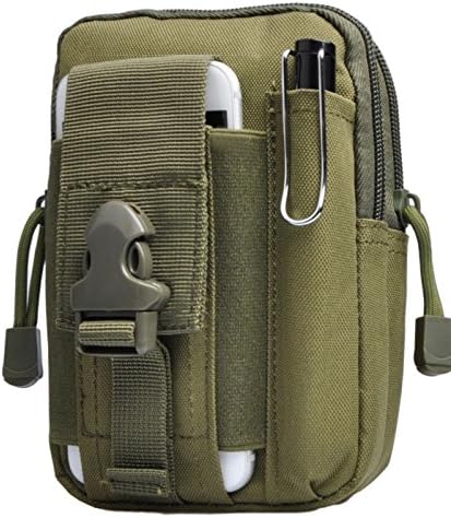 Tactical Molle Pouch,Oxford Cloth Utility Gadget Waist Belt Edc Bag with Phone Holster Holder (4 colors)