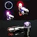 Huston Lowell Good Values Pack of 10 Awesome Led Flash Tyre Wheel Valve Cap Light for Car Bike Bicycle Motorbicycle Wheel Light Tire Lights (RGB) (RGB)