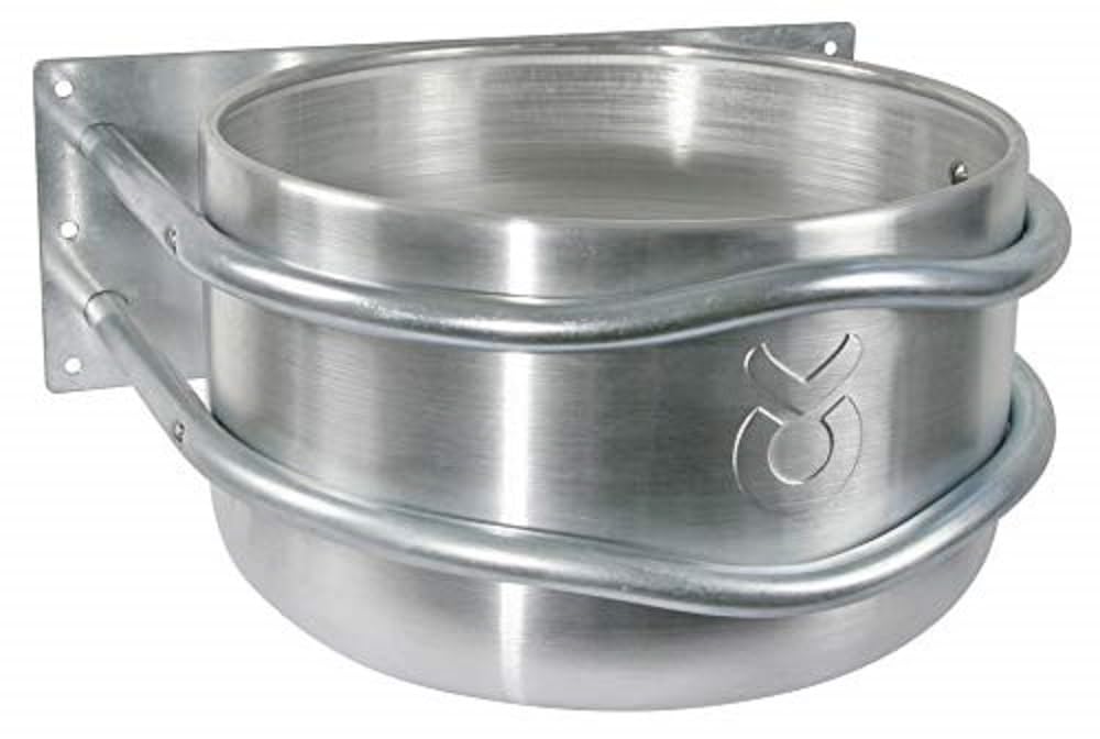 Kerbl 32495 Aluminium Feeding Trough approximately 18 litres with Drain