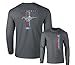 Ford Mustang Pony Racing Stripe 5.0 Muscle Cars Long Sleeve T-Shirt Front Back Print