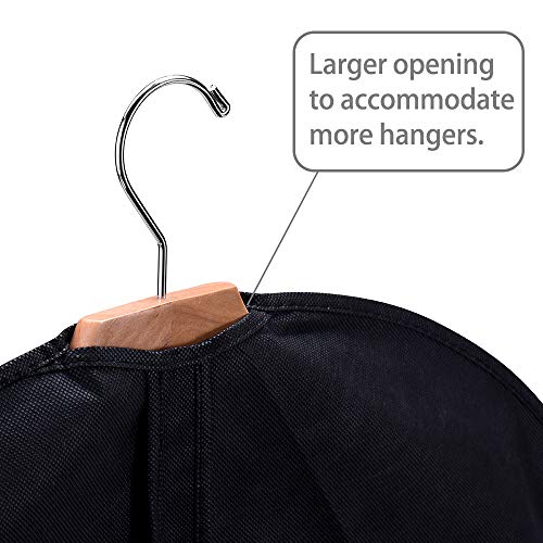 Titan Mall Suit Garment Bag for Storage or Travel Suit Covers 42inch with Clear Window Pack of 5 - Thumbnail 4