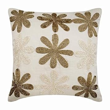 Amazon Com The Homecentric Decorative Ivory Euro Pillow Shams