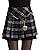 Sematomala Women's Winter Short Wool Blend Pleated A-Line Plaid Scooters Skirts Belted Mini Skate Skirts