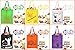 Bonison 12 PC Halloween Theme Bag for Trick or Treat.